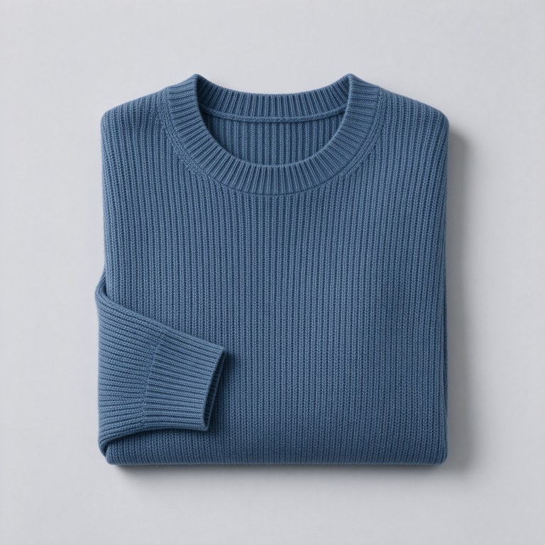 Slate Ribbed Knit