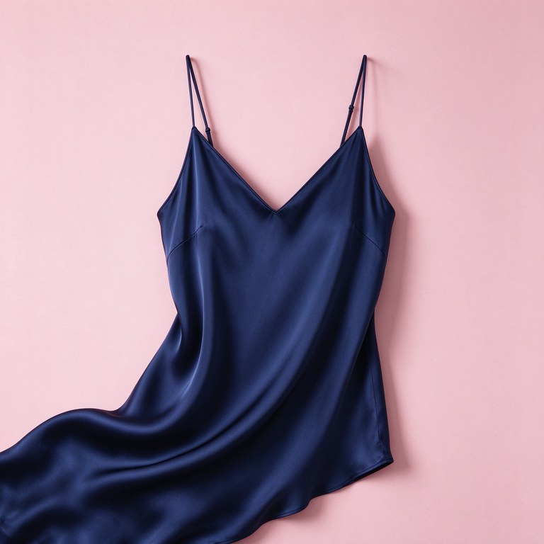 Midnight Silk-Crepe Top