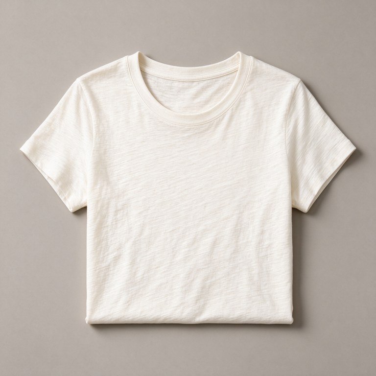 Ivory Textured Tee
