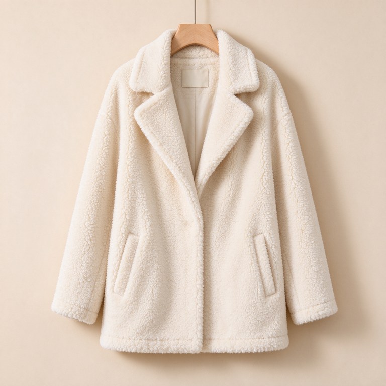 Cream Teddy Coat